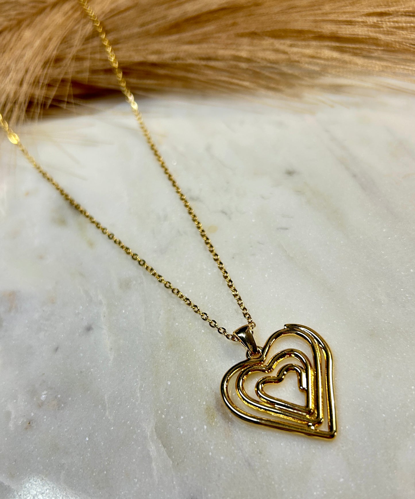 Trío de Corazones Necklace