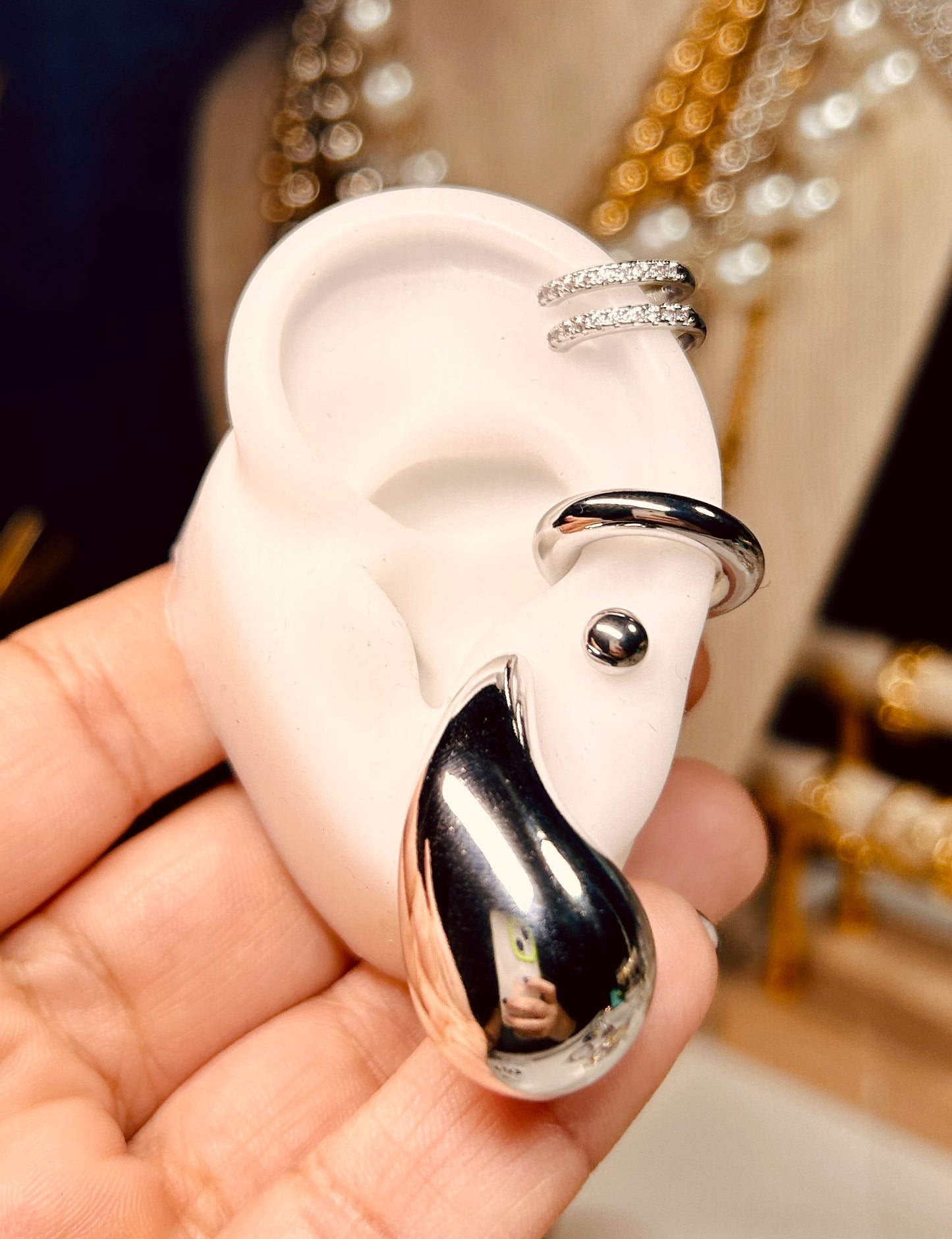 Ear Drops silver