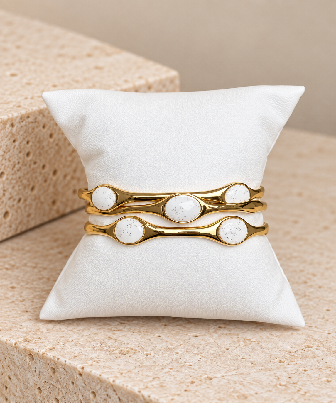 White Shine Bangle