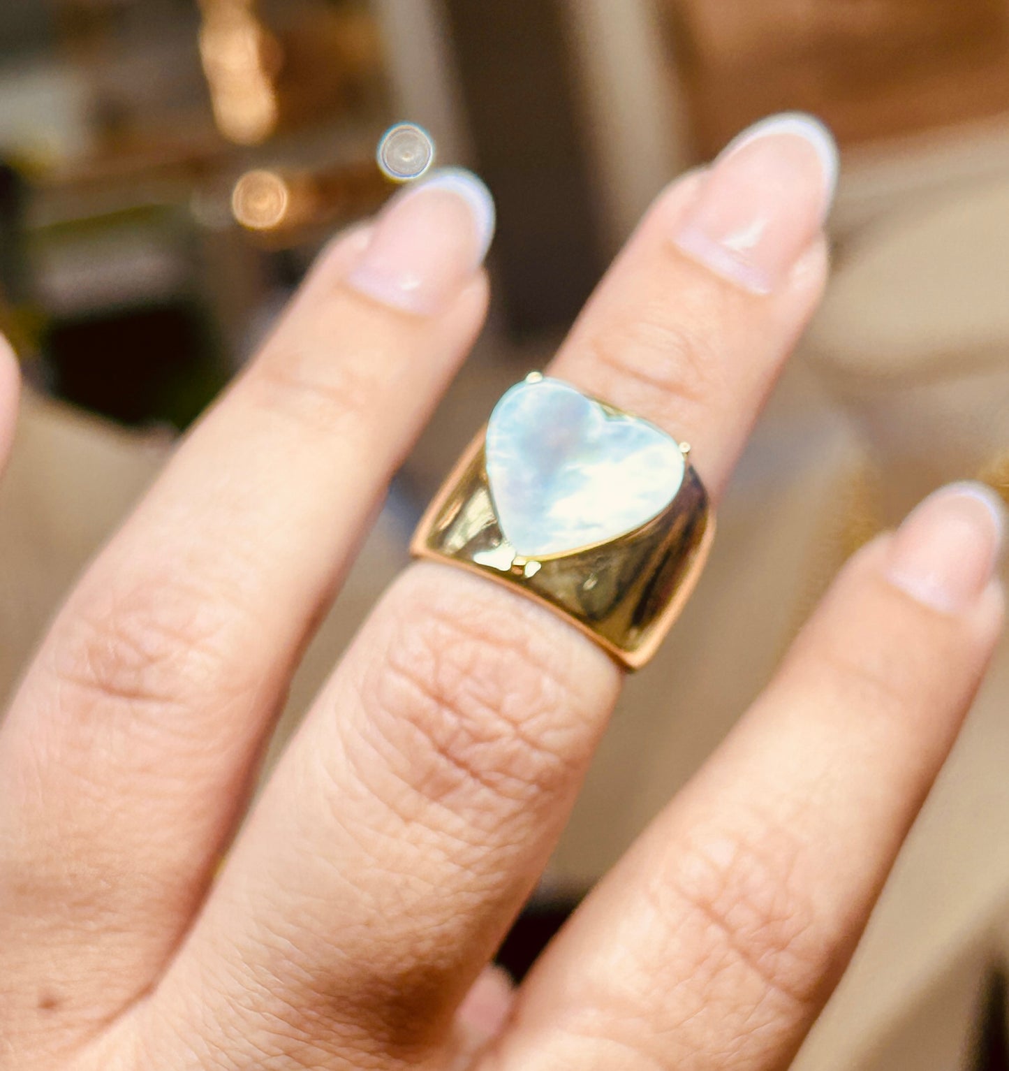 White Love Ring