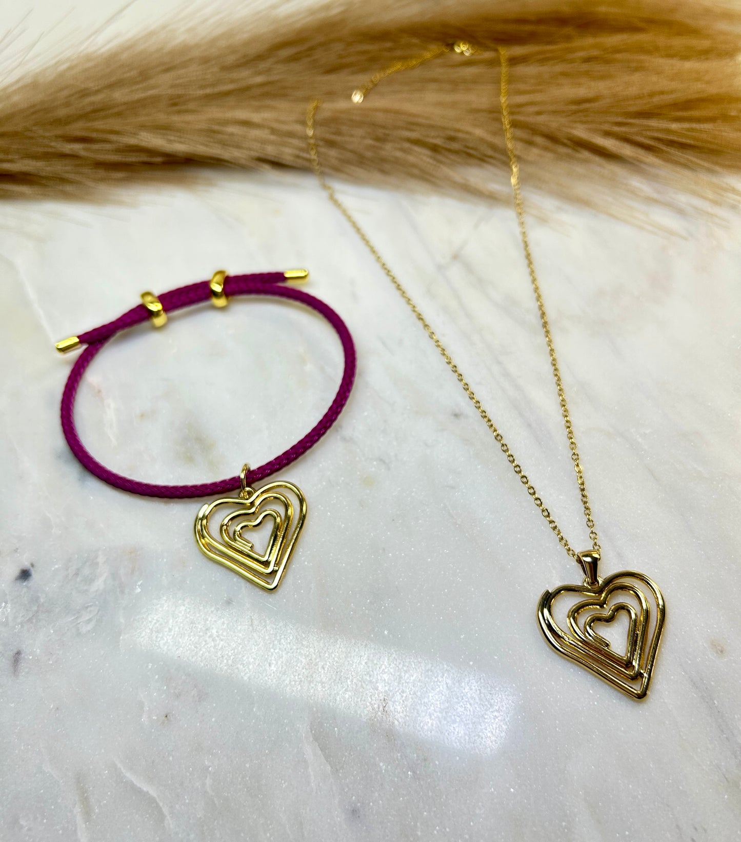 Trío de Corazones Necklace