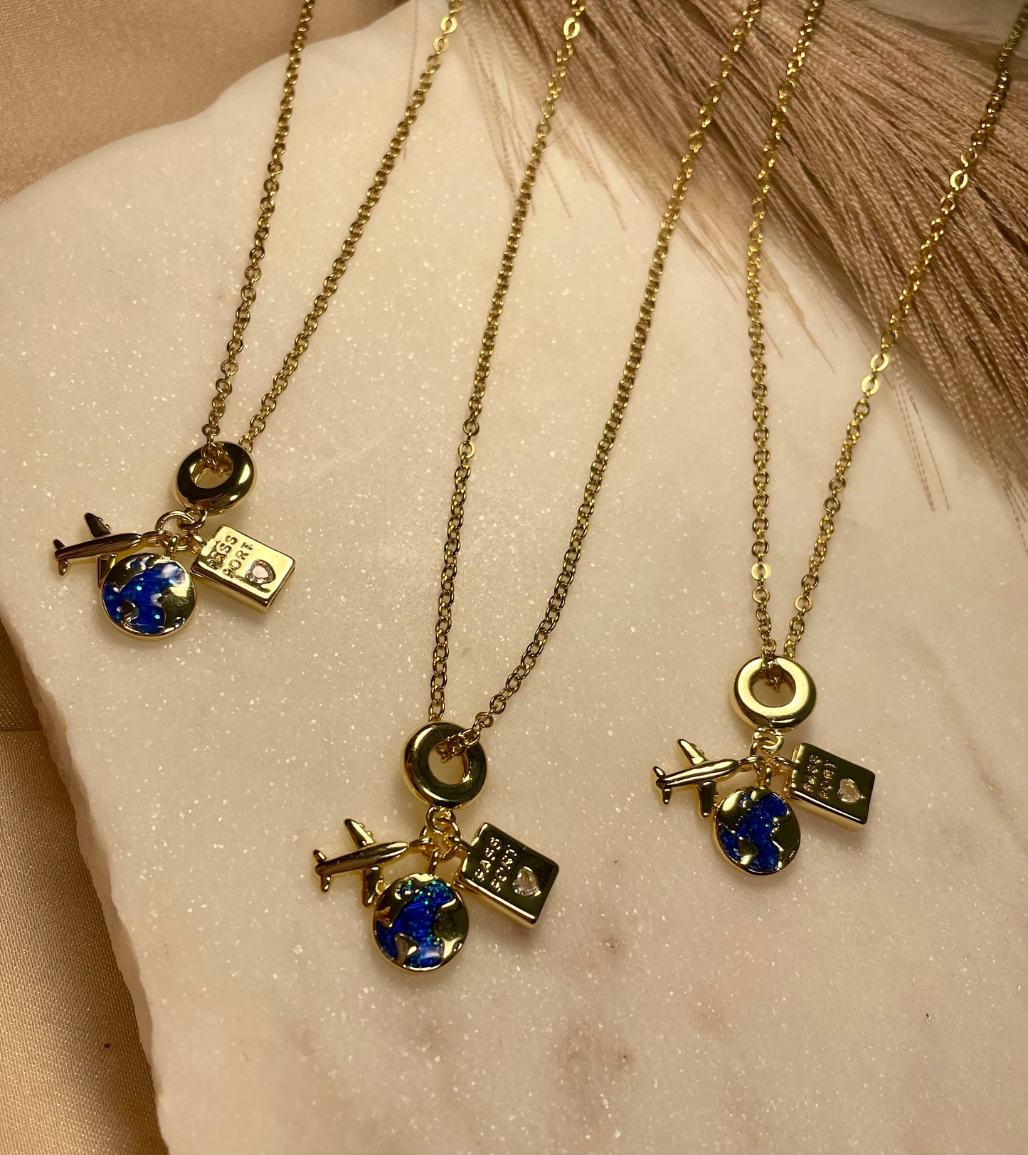 Blue Travel Necklace