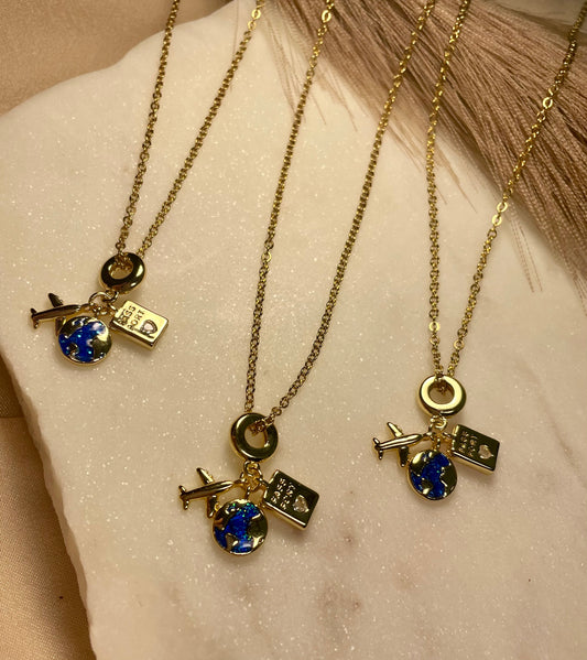 Blue Travel Necklace
